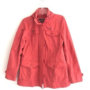 Bobby Jones | Rain Jacket Womens Size M Red Water Resistant Full Zip Hoodie